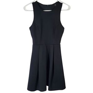 7282 * Lulus Cutout And About Sleeveless Skater Dress Black Size XS